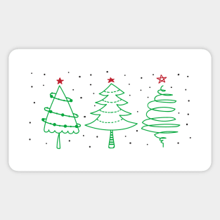 Christmas Tree with Snow Sticker